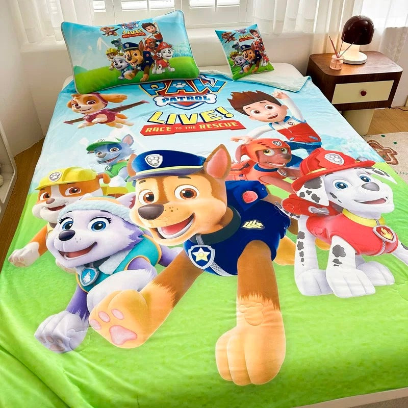 Selimut Dingin Bahan Cool Silk 150x200cm Super Lembut Sejuk Anti Gerah Motif Ariel Elsa Spiderman