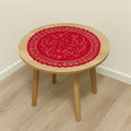 Taplak Meja Round Kecil Renda - Alas Meja Bulat Diameter 60cm