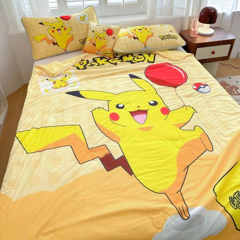 Selimut Dingin Bahan Cool Silk 150x200cm Super Lembut Sejuk Anti Gerah Motif Ariel Elsa Spiderman