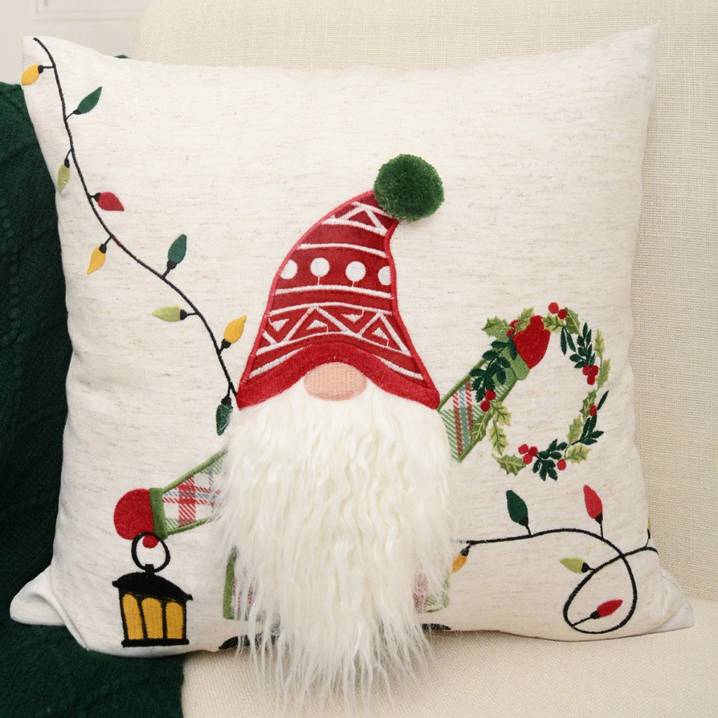 Sarung Bantal Sofa Natal | Cover Sarung Bantal Kursi Motif Natal 45x45 Dekorasi Christmas