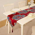 Table Runner Merah Premium Dekorasi Meja Makan Elegan