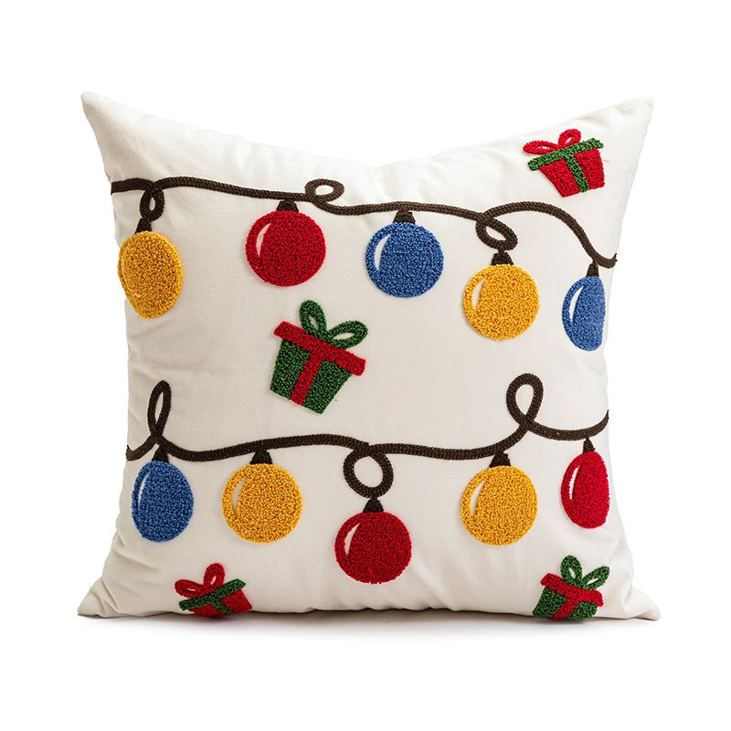 Sarung Bantal Sofa Natal | Cover Sarung Bantal Kursi Motif Natal 45x45 Dekorasi Christmas