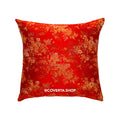 Sarung Bantal 45x45 cm Sofa Imlek Motif Merah Emas Elegan – Dekorasi Rumah Tahun Baru