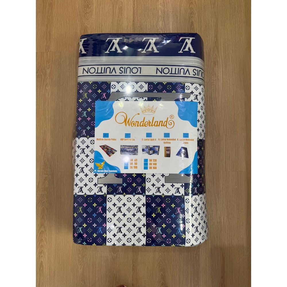 Kasur Lantai Lipat 3 - Kasur Busa Gulung - Kasur Busa Tamu Dacron Murah Wonderland Uk 90x180x5cm