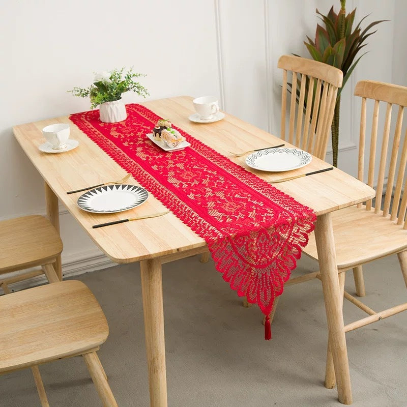 Table Runner Renda - Dekorasi Meja Makan & Tamu