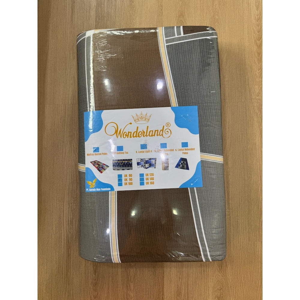 Kasur Lantai Lipat 3 - Kasur Busa Gulung - Kasur Busa Tamu Dacron Murah Wonderland Uk 90x180x5cm