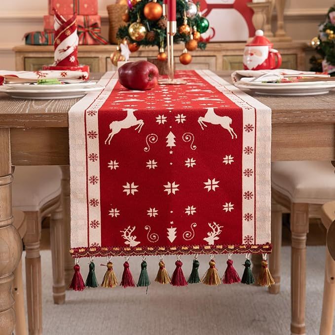 Table Runner Natal Premium Series | Taplak Meja Dekorasi Natal Christmas Ornament