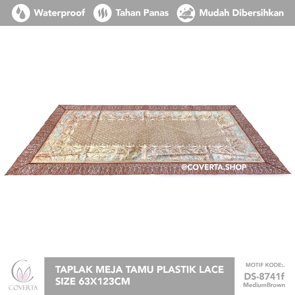 Taplak Meja Tamu Plastik Lace