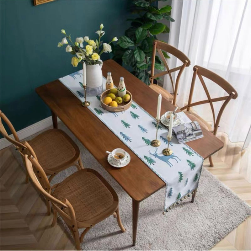 Taplak Meja Natal Terbaru | Table Runner Christmas Tree Premium Tenun Defect