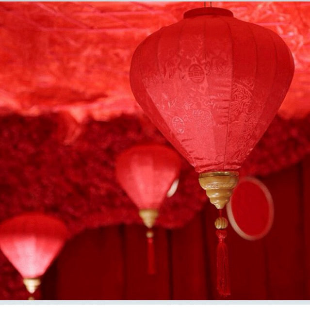 Lampion Imlek 2025 Vietnam Merah Dekorasi Tahun Baru China