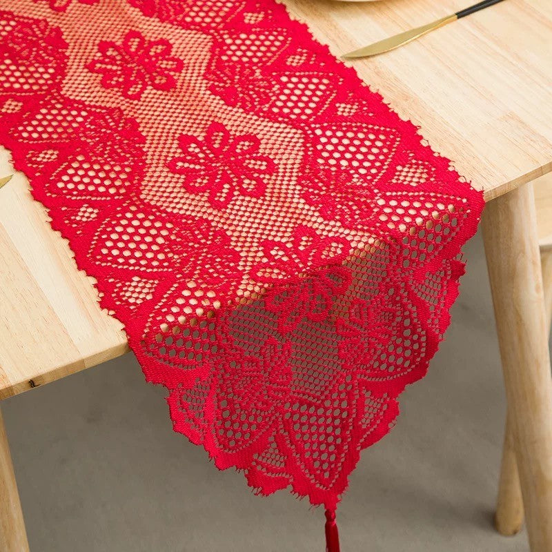 Table Runner Renda - Dekorasi Meja Makan & Tamu