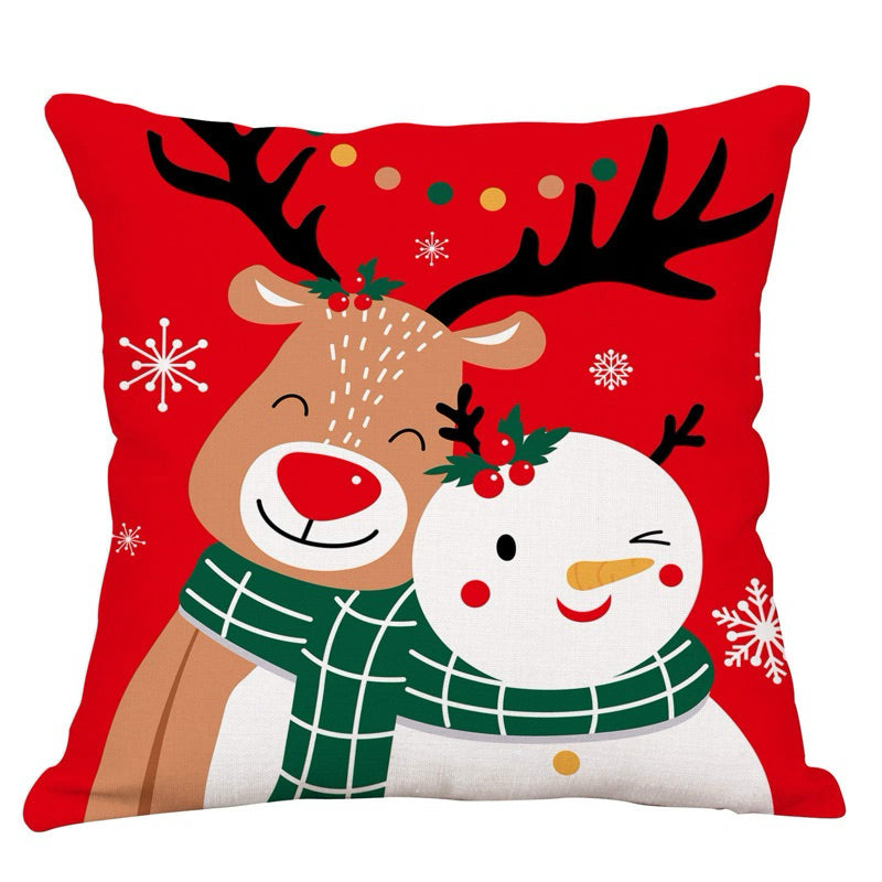 Cover Sarung Bantal Kursi Sofa Natal Christmas
