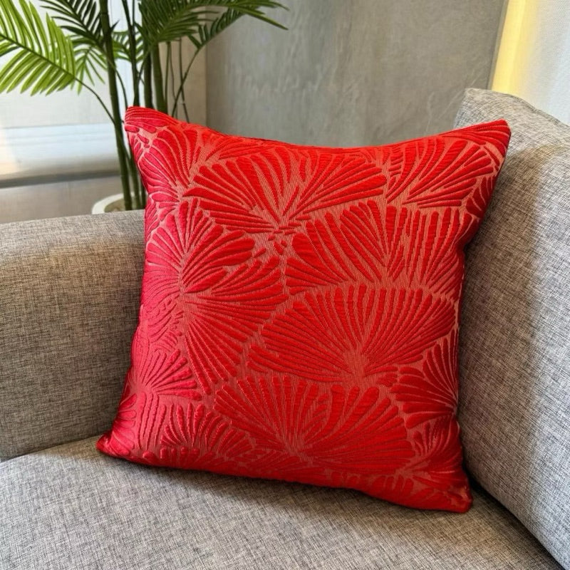 Sarung Bantal Sofa 45x45 Merah Motif Imlek Dekorasi Rumah