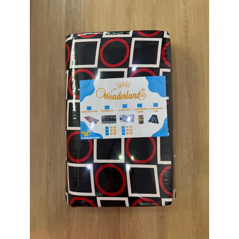 Kasur Lantai Lipat 3 - Kasur Busa Gulung - Kasur Busa Tamu Dacron Murah Wonderland Uk 90x180x5cm