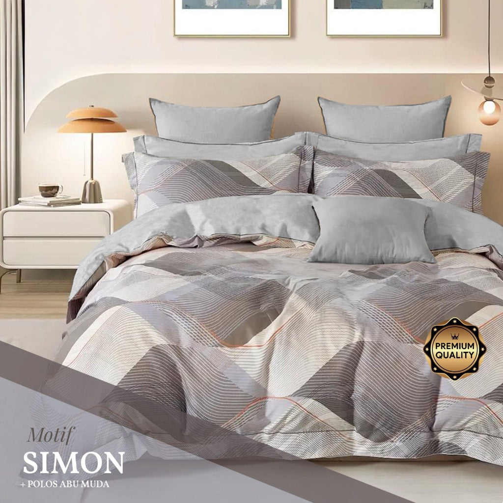 Bella Vista Bed Cover Single Set Minimalis 120x200 tinggi 30cm