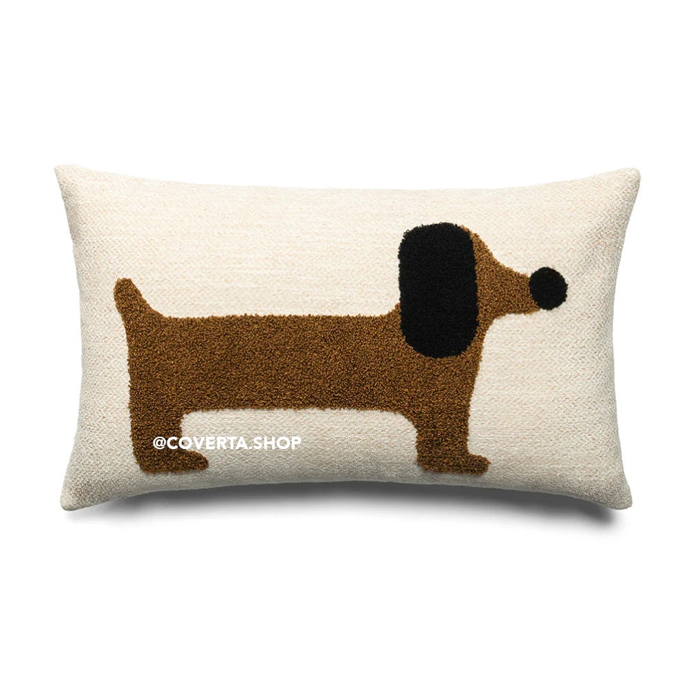 Sarung Bantal Kursi Sofa Premium Doggy Puppy 45x45cm