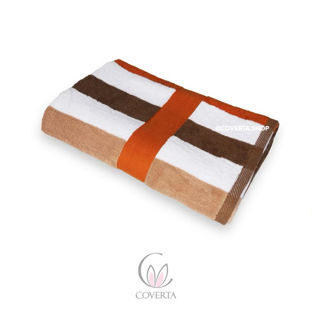 Handuk Pool Towel Handuk Pantai Motif Garis - Handuk Renang Tebal Premium 70x140cm
