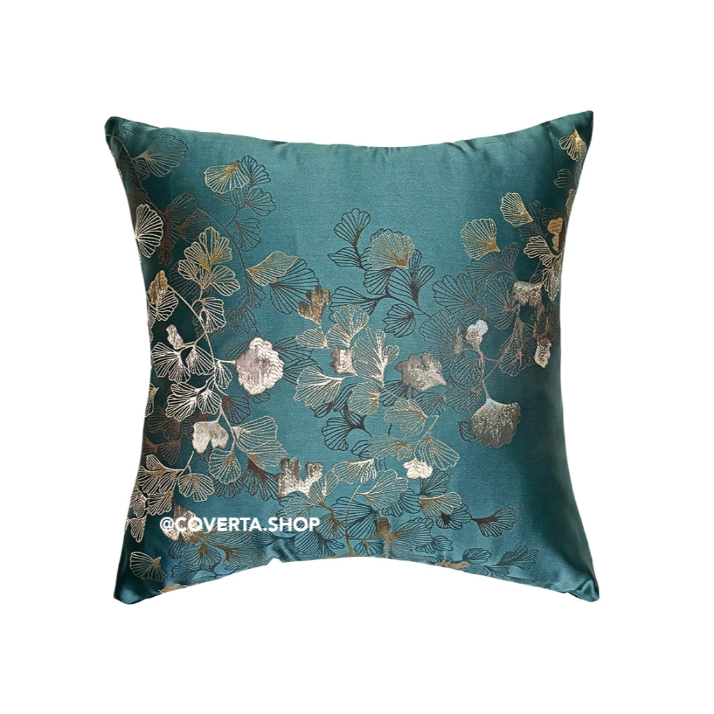 Sarung Bantal 45x45 cm Sofa Motif Ginkgo – Dekorasi Rumah Idul Fitri