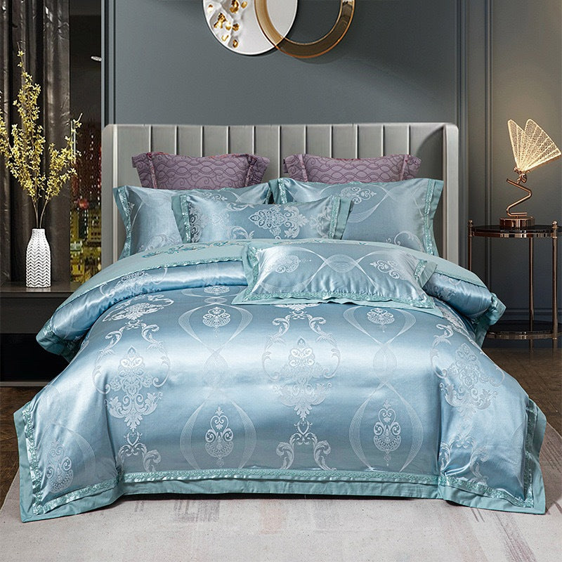 Bed Cover Pengantin Sutera Silk Import  - Extra King Size 200x200x40cm