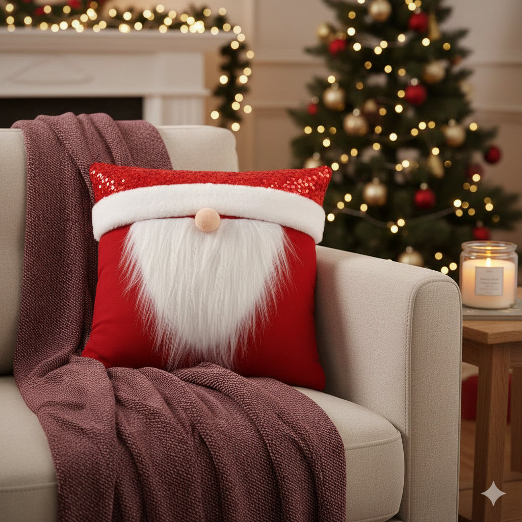 Sarung Bantal Sofa Christmas Dekorasi Natal Ruang Tamu 45X45CM