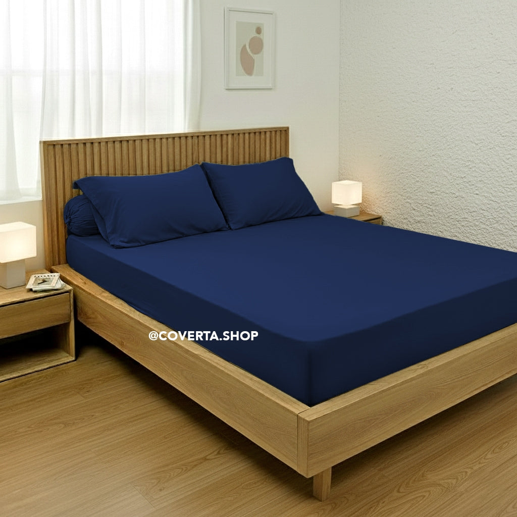 Sprei Hotel Polos Warna Katun 160/180/200x200x30cm