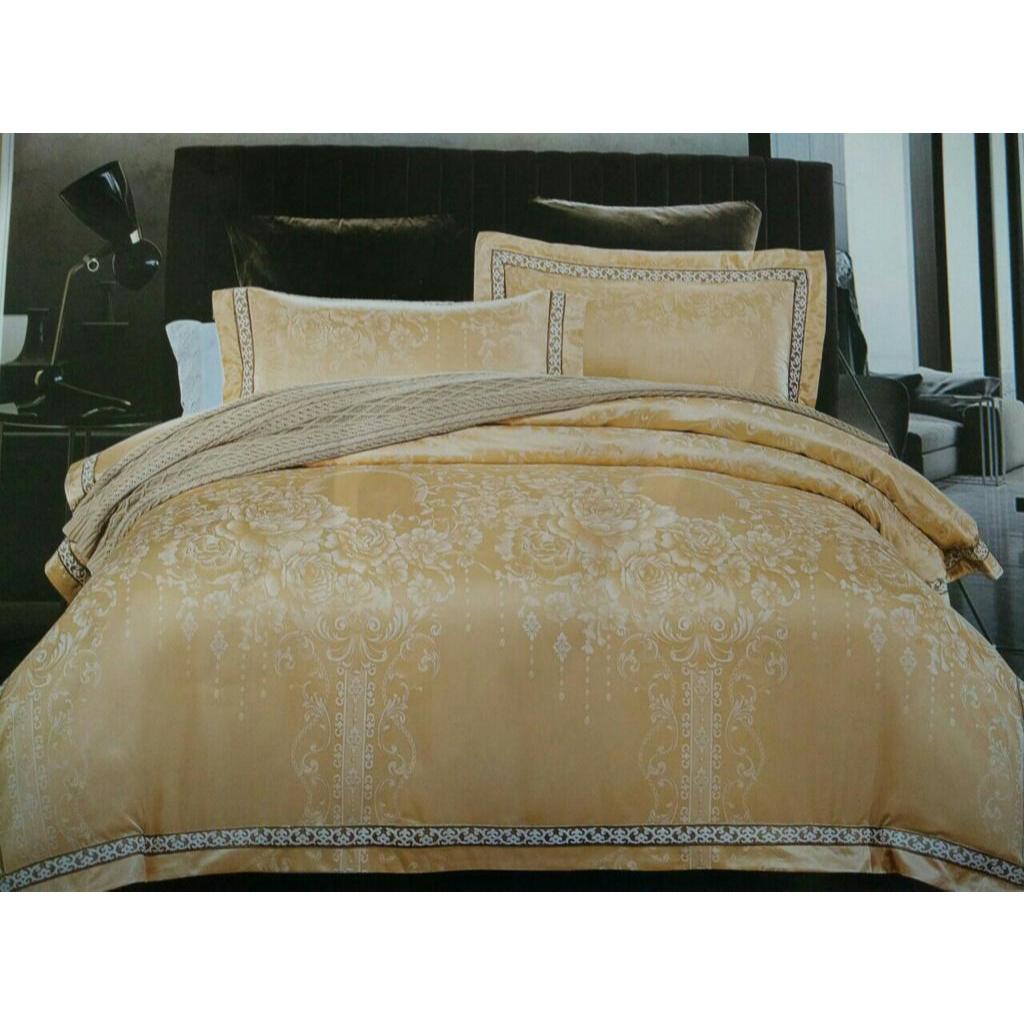 Bed Cover Pengantin Sutera Silk Import  - Extra King Size 200x200x40cm