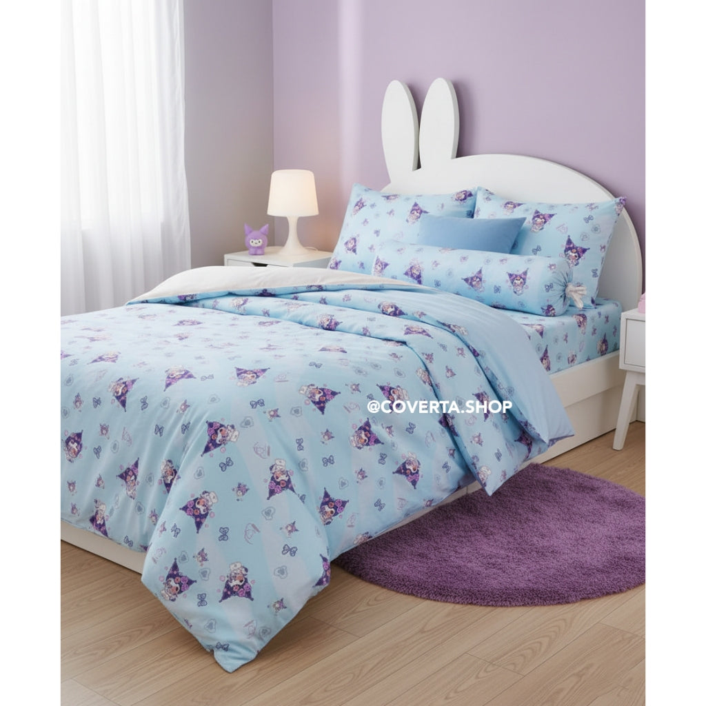 Bed Cover Set Katun Jepang - Single Size -  90x200 / 100x200 / 120x200 - Nyaman & Lembut - Sprei Katun Jepang Berkualitas Terbaik