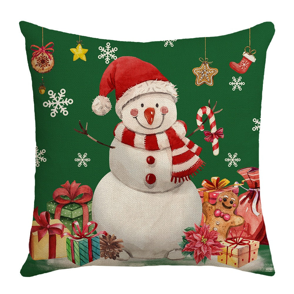 Sarung Bantal Sofa Natal Christmas | Sarung Bantal Hias Dekorasi Natal 45x45cm