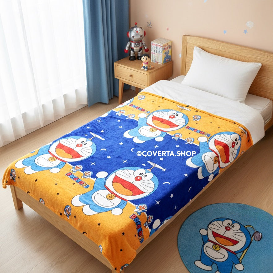 Selimut Bulu Karakter Anak Premium 120x200 Selimut Travel Anak Lembut