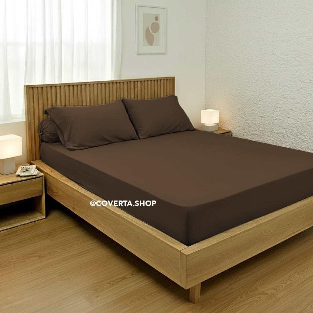 Sprei Hotel Polos Warna Katun 160/180/200x200x30cm
