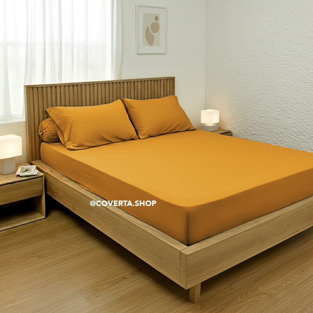 Sprei Hotel Polos Warna Katun 160/180/200x200x30cm