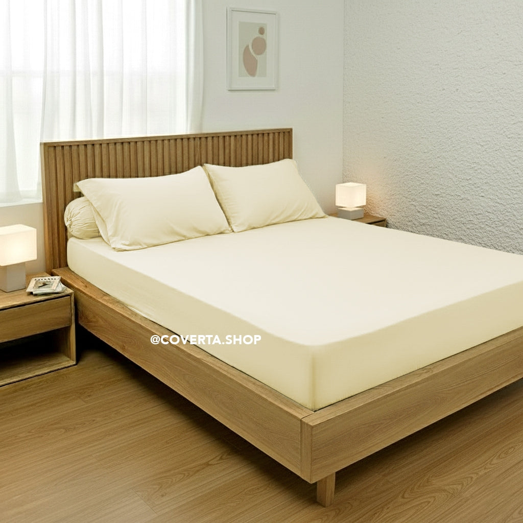 Sprei Polos Aneka Warna Katun 90/100/120x200 tinggi 30cm