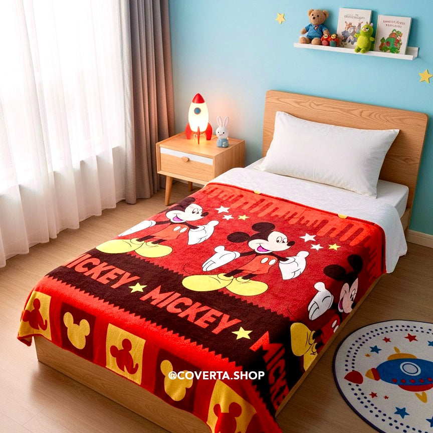 Selimut Bulu Karakter Anak Premium 120x200 Selimut Travel Anak Lembut