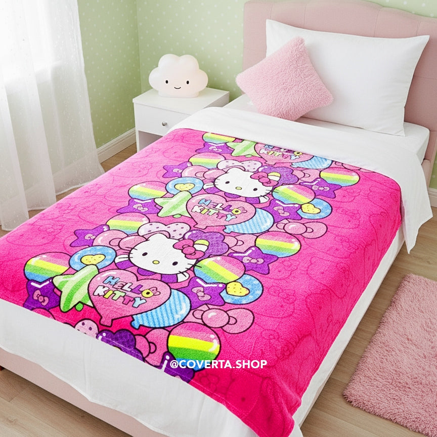 Selimut Bulu Karakter Anak Premium 120x200 Selimut Travel Anak Lembut