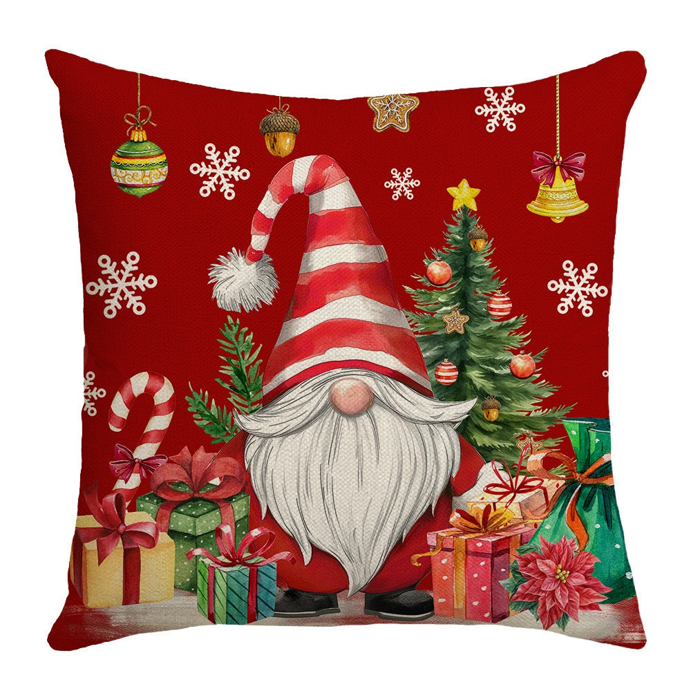 Sarung Bantal Sofa Natal Christmas | Sarung Bantal Hias Dekorasi Natal 45x45cm