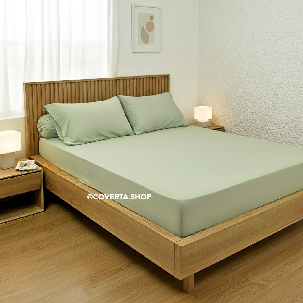 Sprei Polos Aneka Warna Katun 90/100/120x200 tinggi 30cm
