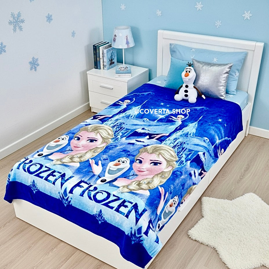 Selimut Bulu Karakter Anak Premium 120x200 Selimut Travel Anak Lembut