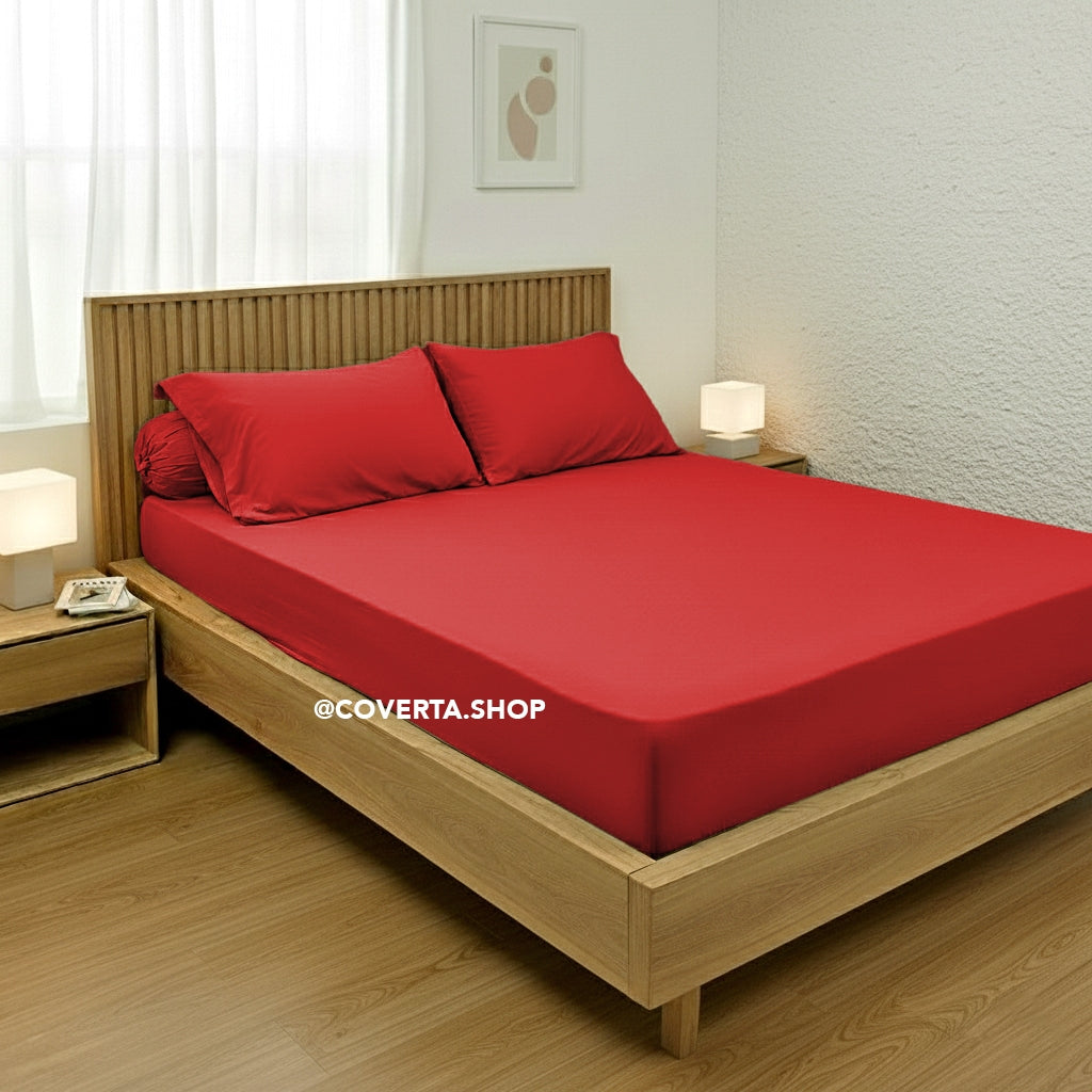 Sprei Hotel Polos Warna Katun 160/180/200x200x30cm