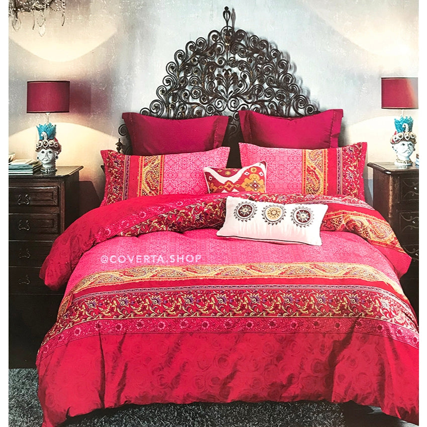 Bed Cover Set Pengantin Katun Jepang - 160/180/200x200x40cm