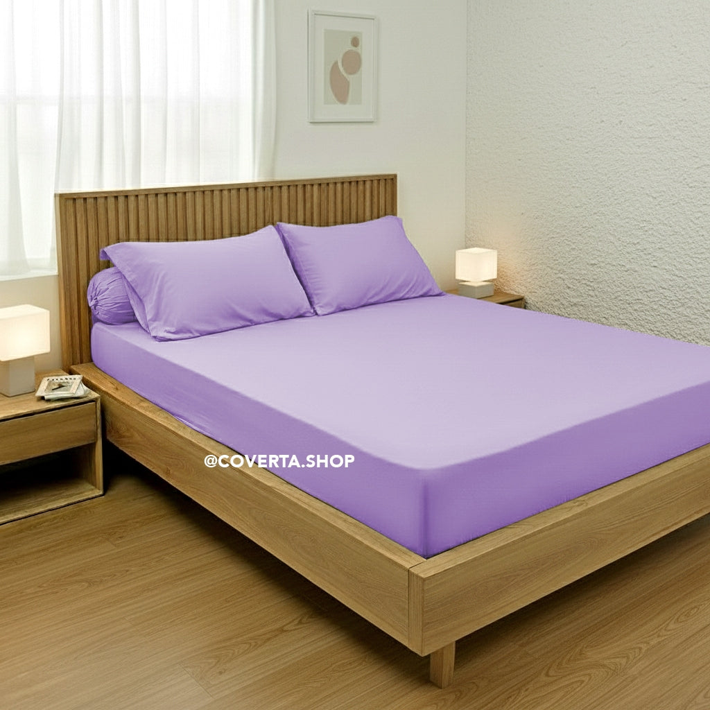 Sprei Hotel Polos Warna Katun 160/180/200x200x30cm
