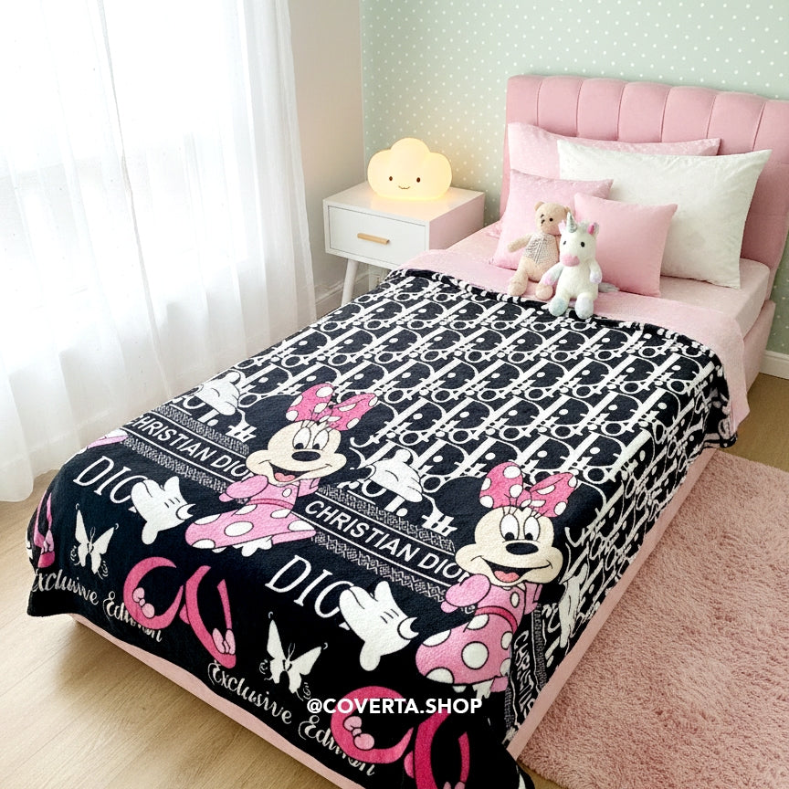 Selimut Bulu Karakter Anak Premium 120x200 Selimut Travel Anak Lembut
