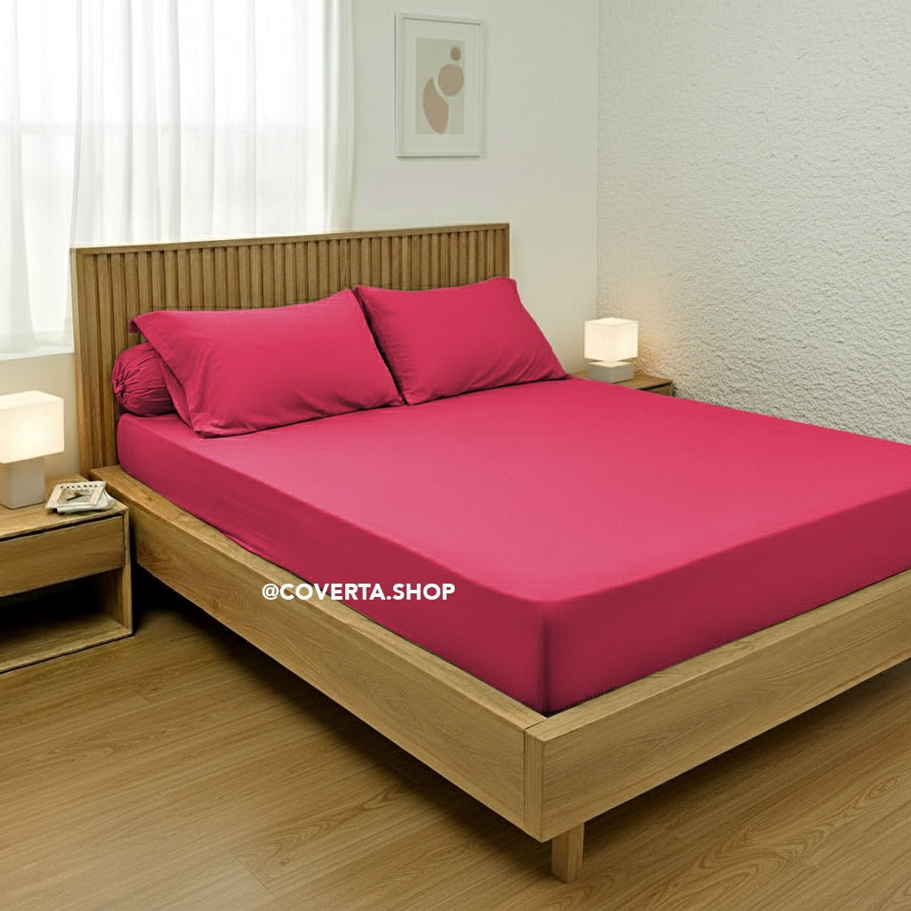 Sprei Hotel Polos Warna Katun 160/180/200x200x30cm