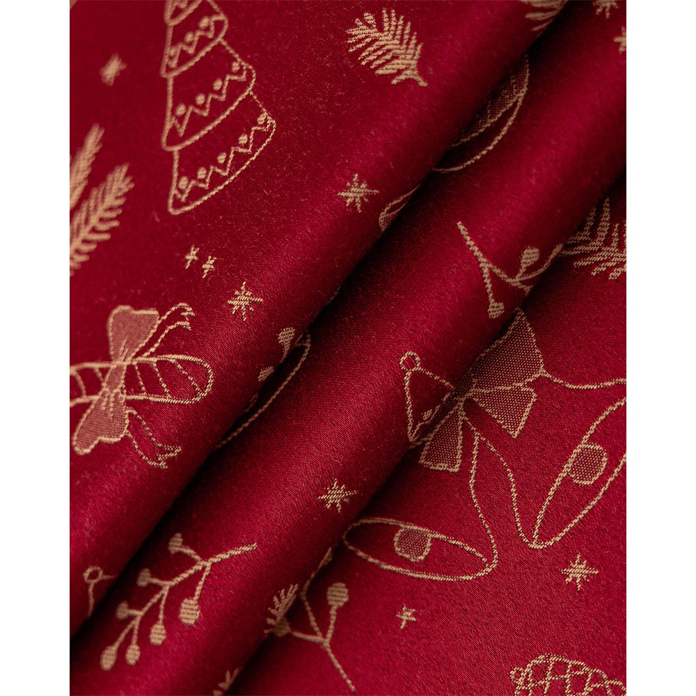 Table Runner Natal Christmas Doodle - Taplak Meja Panjang Estetik Dekorasi Natal
