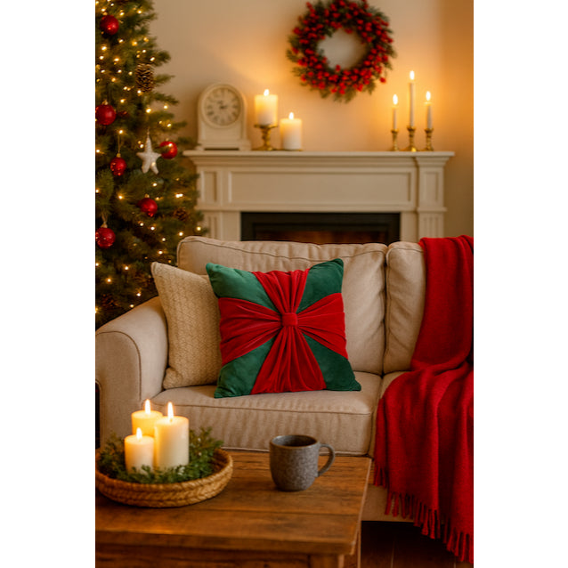 Sarung Bantal Sofa Christmas Dekorasi Natal Ruang Tamu 45X45CM
