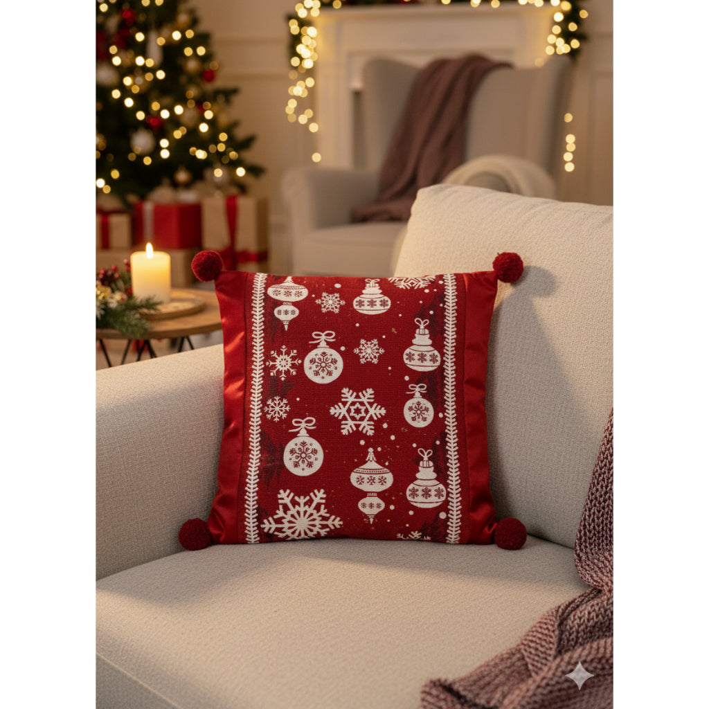 Sarung Bantal Sofa Christmas Dekorasi Natal Ruang Tamu 45X45CM