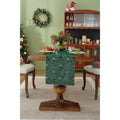 Table Runner Christmas Hijau – Taplak Meja Pohon Natal Dekorasi Ruang Tamu & Makan
