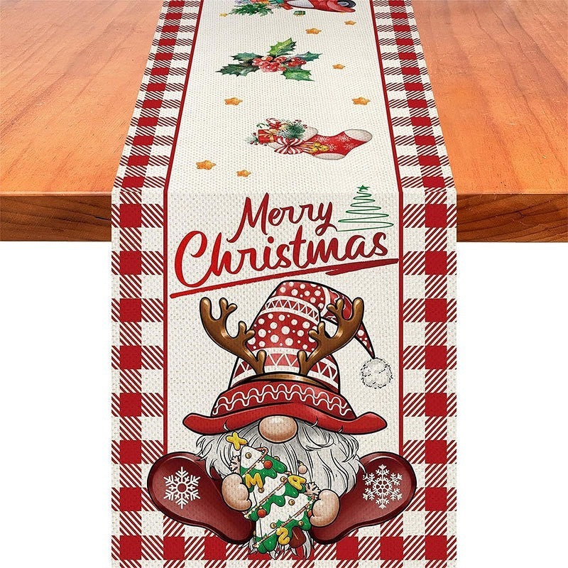Taplak Meja Natal Printed - Table Runner Christmas