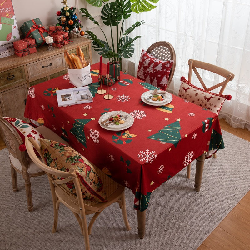 Taplak Meja Makan Natal Alas Meja Makan Kain Dekorasi Christmas