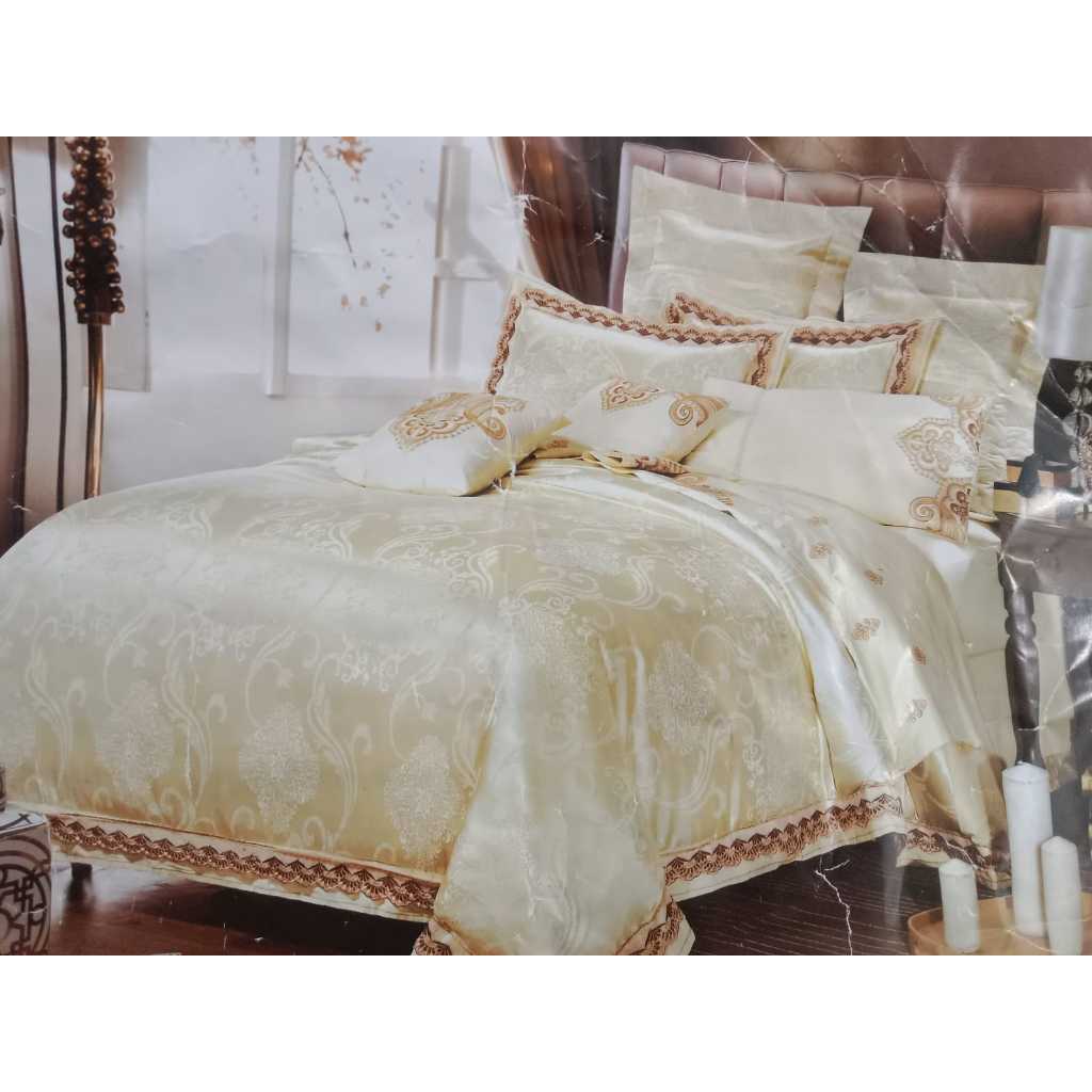 Set Bedcover Sutra Extra King Size 200x200x40cm