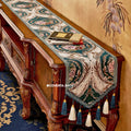 Table Runner Aurelie Dekorasi Meja Klasik Mewah | Taplak Meja Panjang Elegan | 35x160 35x200 35x260